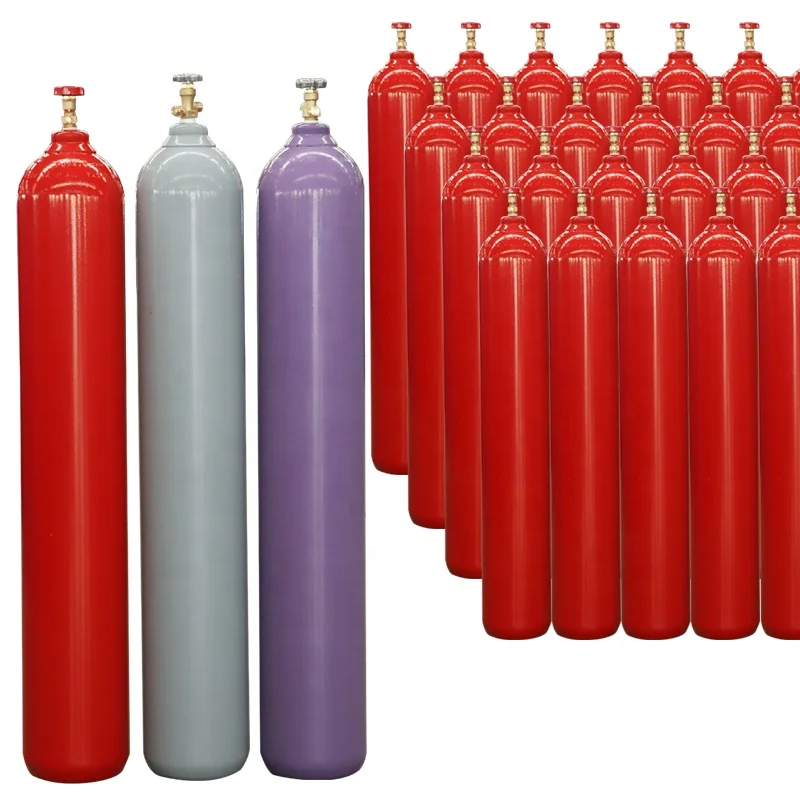 232Mm  Outside Diameter ISO High Pressure Seamless Steel Industrial Gas Cylinder