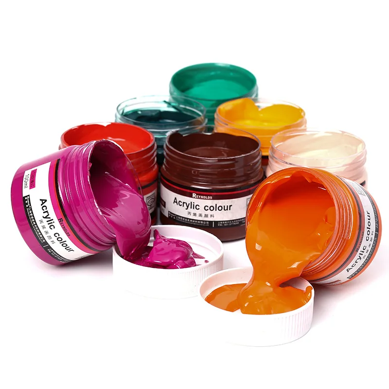 Art Acrylic Paint 50 Colors Acrylic Paint Set 100 ml Bottles Rich Pigmented Water Proof Premium Paints for Artists, Beginners