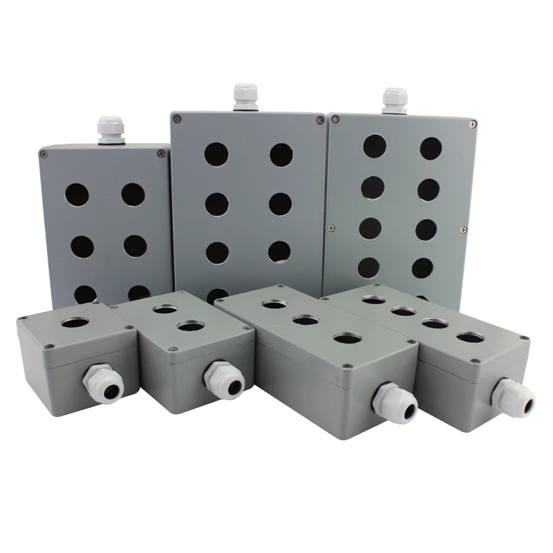 IP65 die cast aluminium waterproof push button switch control station box