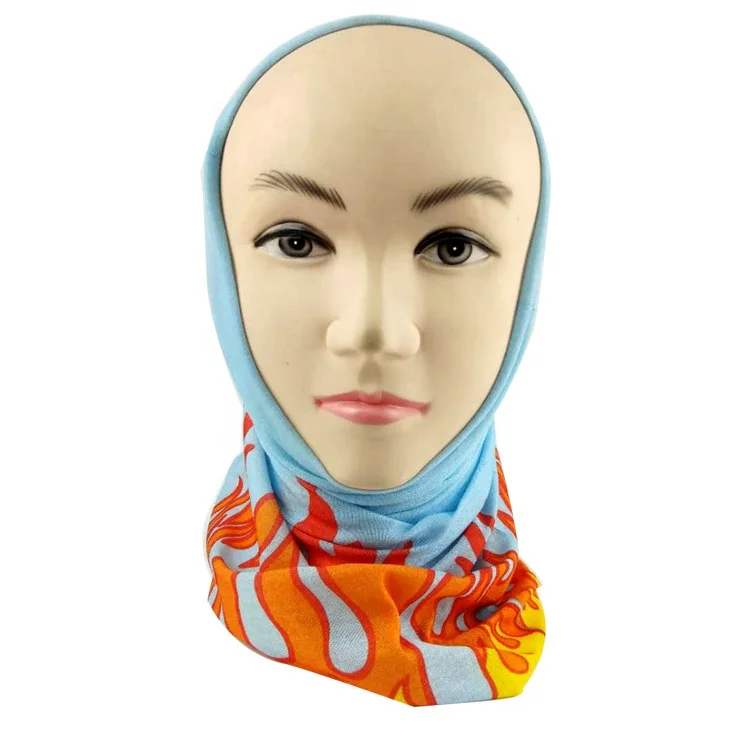 Открытый стильный популярный настраиваемый полиэстер бесшовные шеи трубки синий огонь бандана