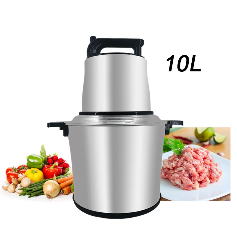Wholesale 10L 2000W FuFu Machine Pure Copper Electric Meat Grinder Large Capacity Yam Pounder