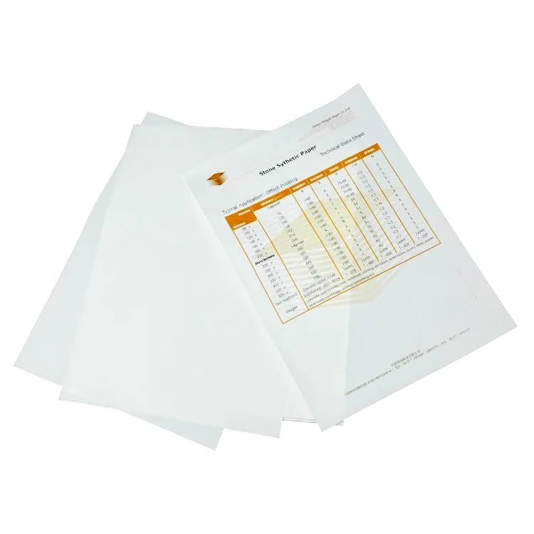 Водонепроницаемая бумага белого камня