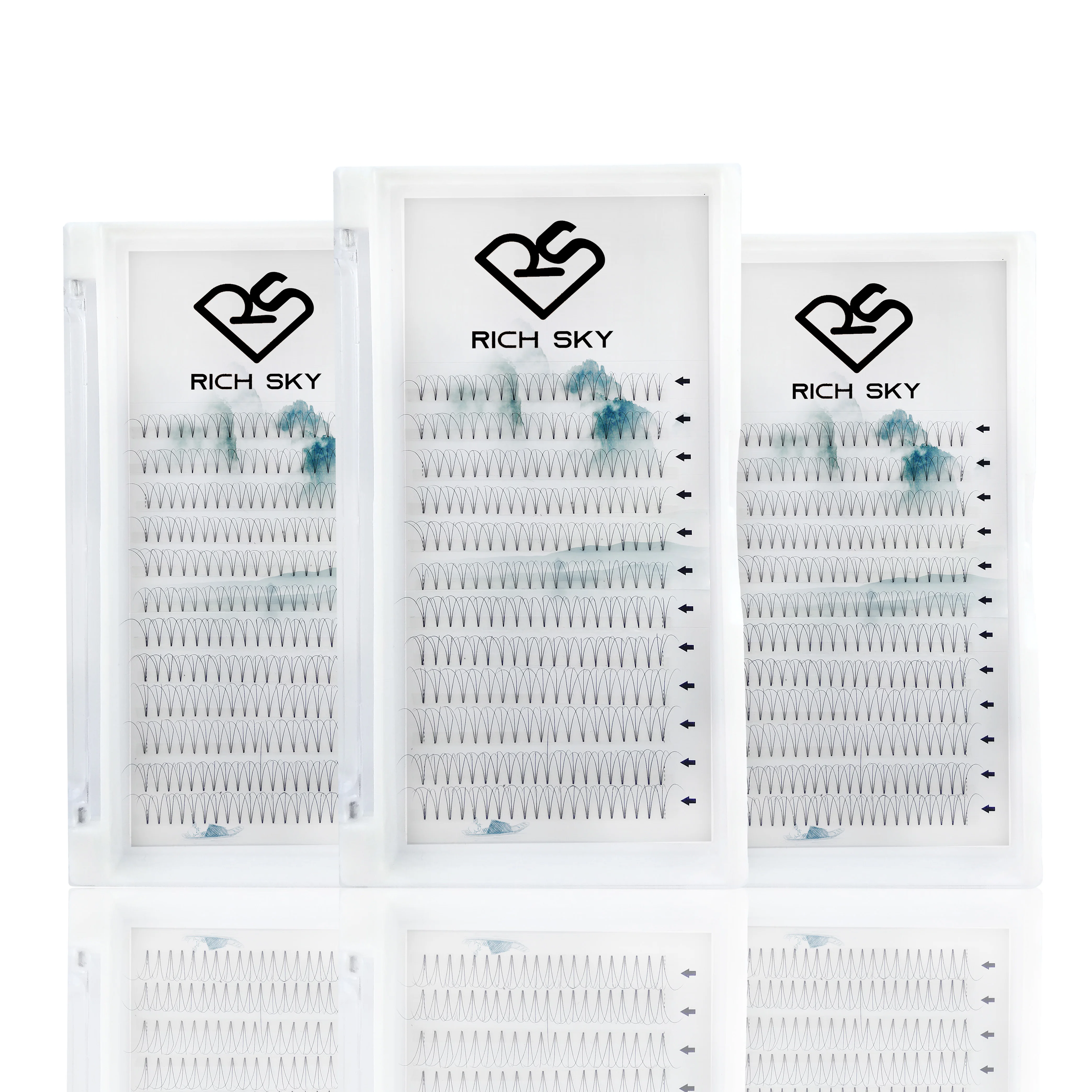 Best Quality Russian Pre Made Fans Volume  Eyelash Extension Premium  Bulk lashes