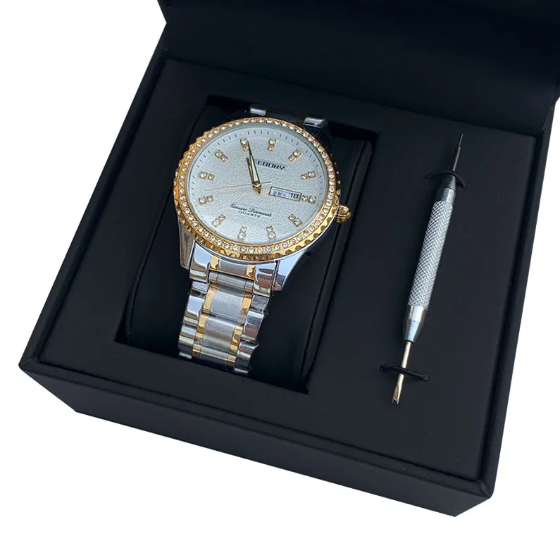 New Design Watch Packaging Box With Removal Tool Wholesale Customize Logo Watch Box For Wristwatch and warranty card