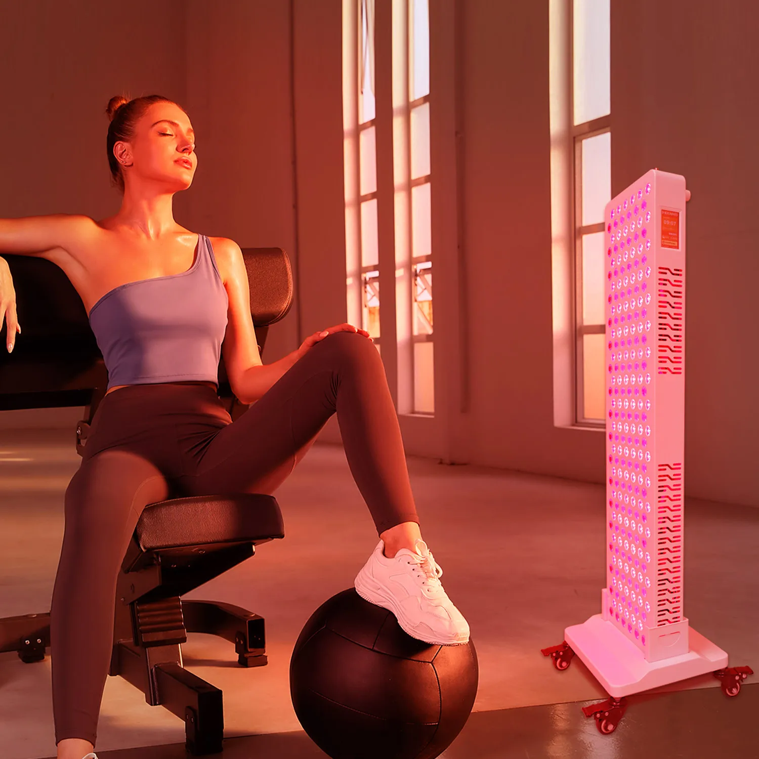 medical grade red light therapy 216pcs led dual chip red light device full body led red light therapy panel with 8 wavelengths