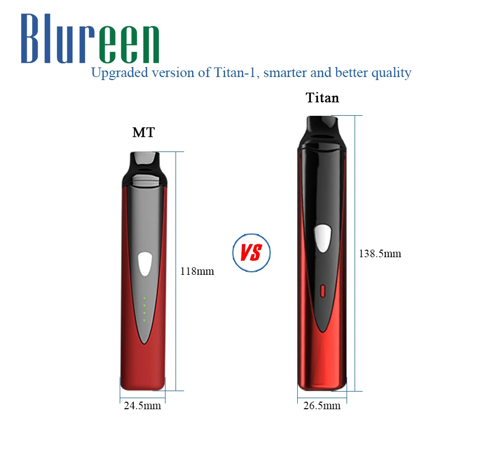 
Best Electronic 2200 mAh Battery Capacity Dry Herb Vape Pen 420F Degree Working Temperature Dry Herb Vaporizer 