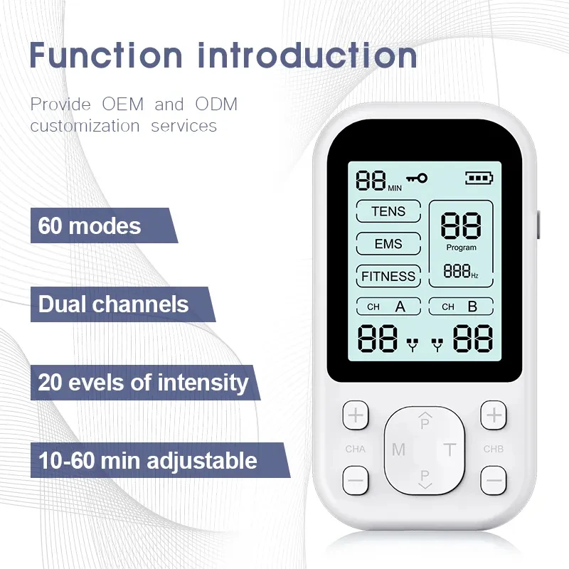 Customized massage machine low frequency pulsed electronic physiotherapy devices help muscle stimulation tens unit machine