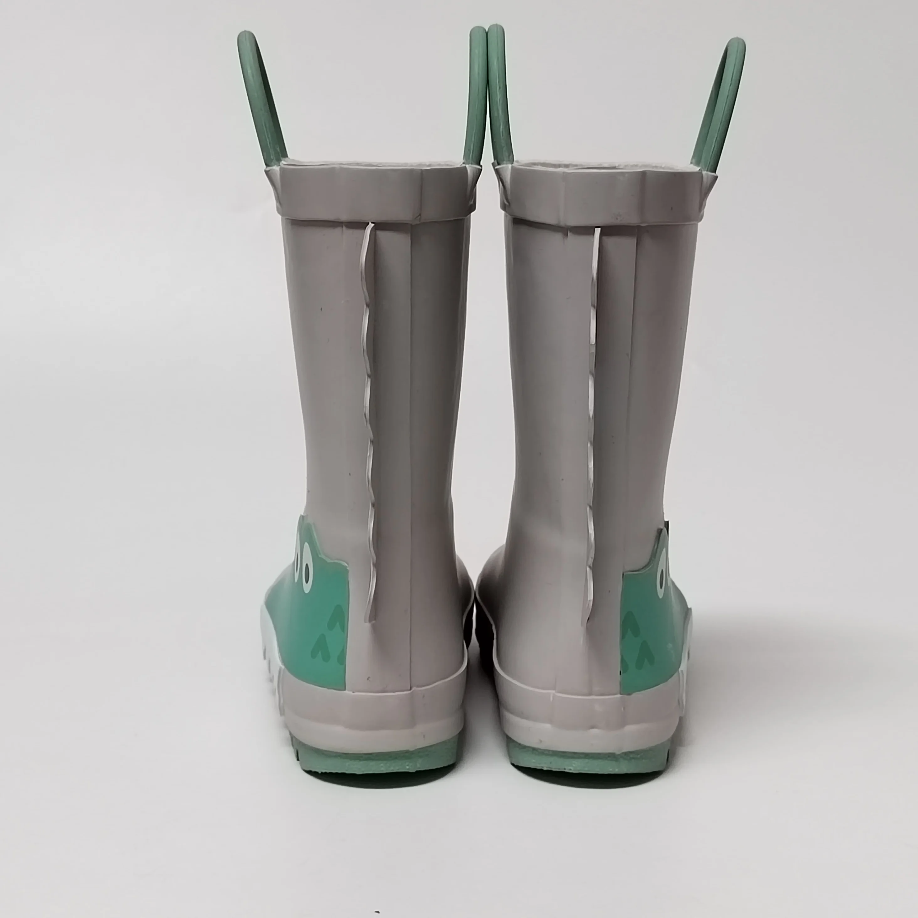 factory customized 3D Crocodile 100% waterproof rubber rain boots for children