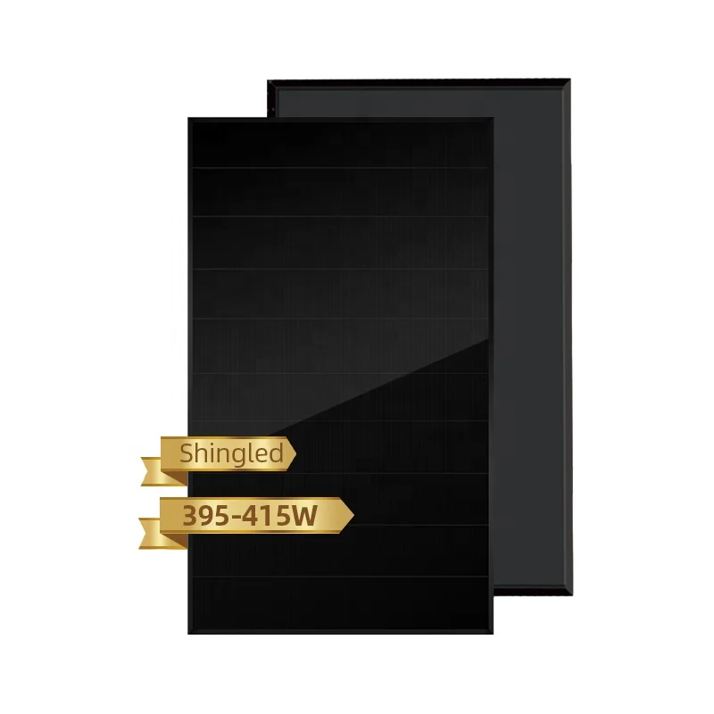 All black solar modules 395W 400W 405W 410W 415W shingled solar panels full black