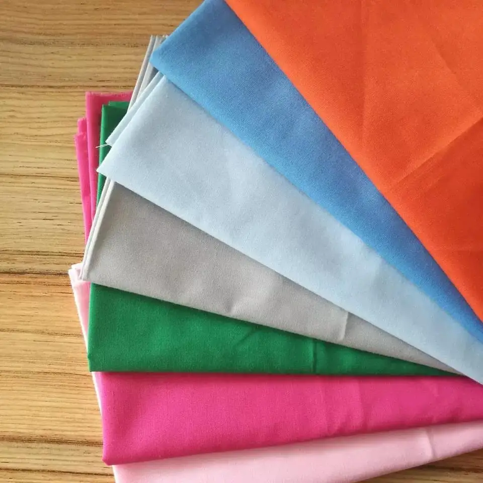 White pocketing fabric 80/20 textile manufacturers polly Twill tc poplin fabrics woven fabric For Jeans Pants