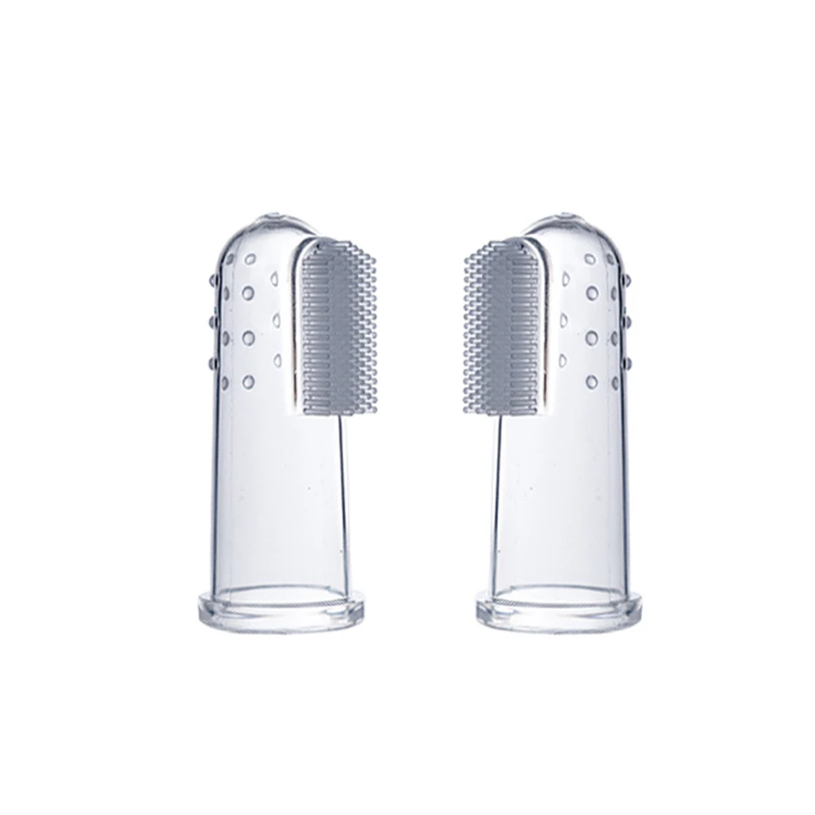 BPA Free High Quality Children Baby Soft Food Grade Silicone Finger Toothbrush