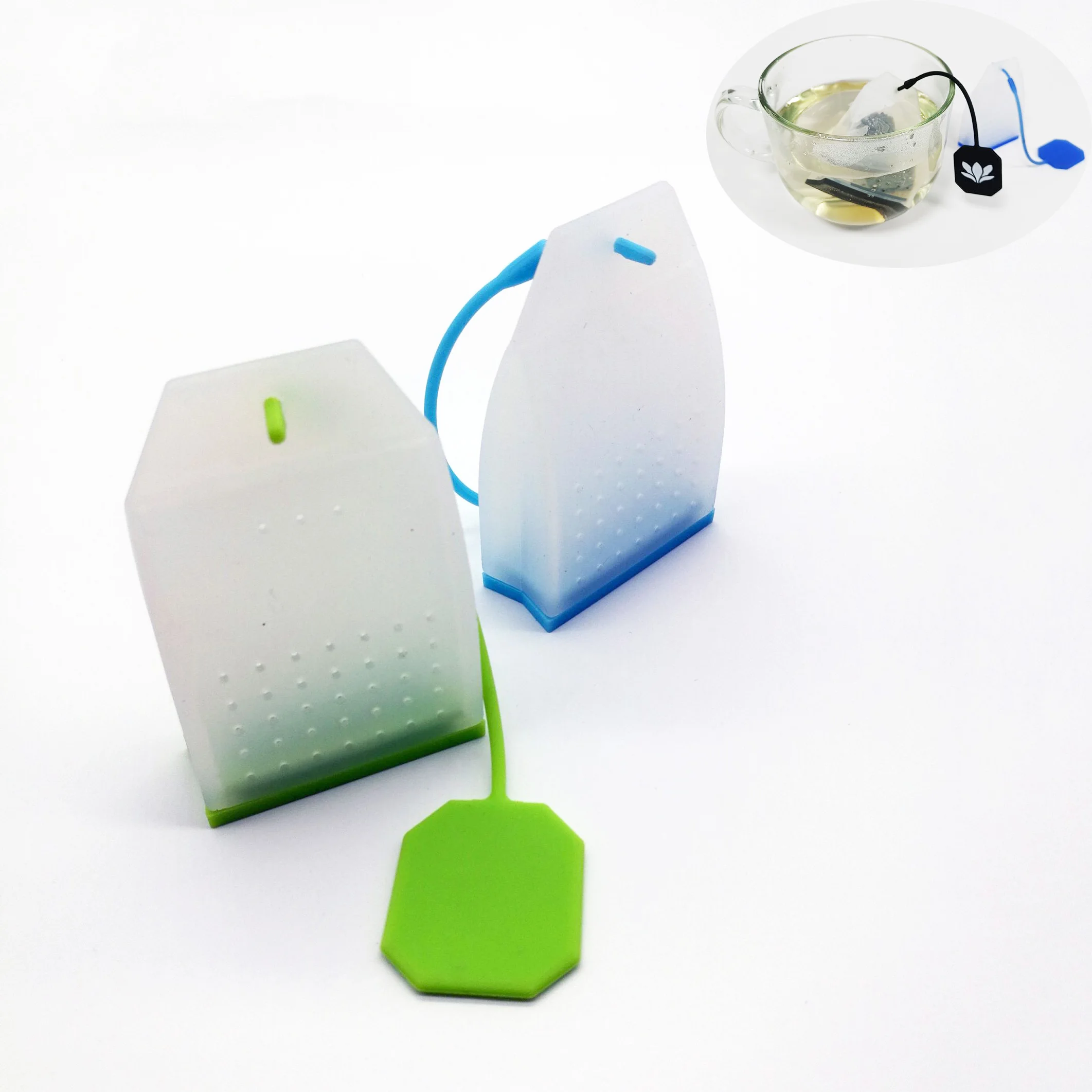 2024 Loose Leaf Teabag Silicone Tea Infuser Strainer Silicone Tea Infuser Dripper for Drinking Black Tea