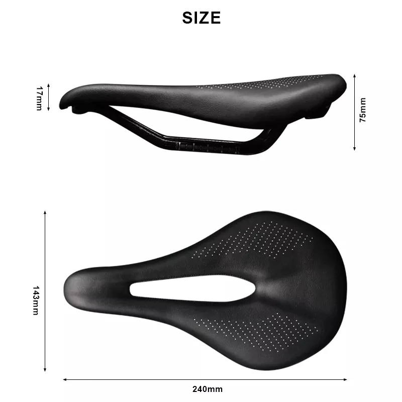 NEW Bike Pu+Carbon Fiber Rails Saddle Cycling Cushion MTB Saddle Trail Comfort Races Seat Road Mountain Bicycle Saddle For Man