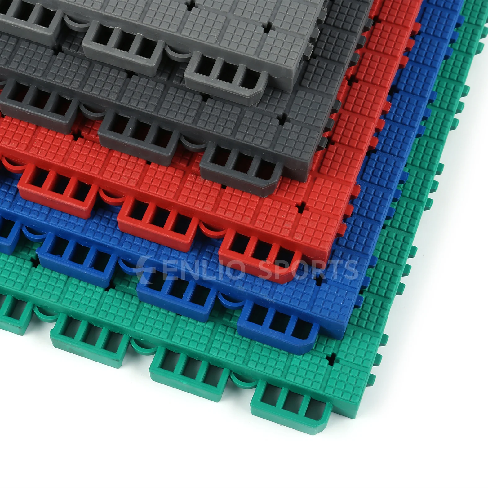 Enlio FIBA Removable Basketball Sports Floor Rubber Mat 3X3 Basketball Court Tiles Pickleball Court Tiles Muti-purpose Flooring