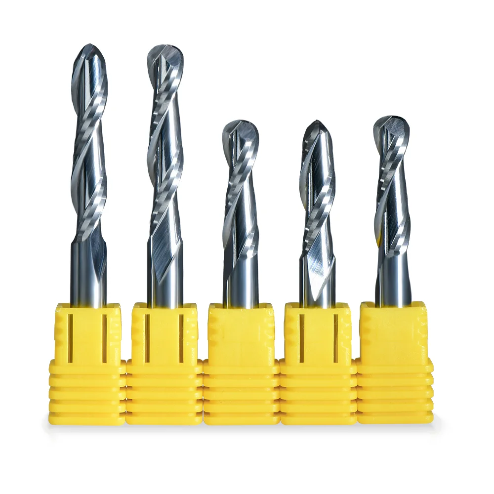 Router Bits 3.175mm ball nose end mill 4mm shank endmill ball nose end mill 6 mm ball nose end mill for wood