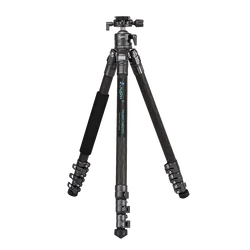 Professional Tripod 4 sections Carbon Fiber Camera Tripod stand with horizontal 360 degree center column