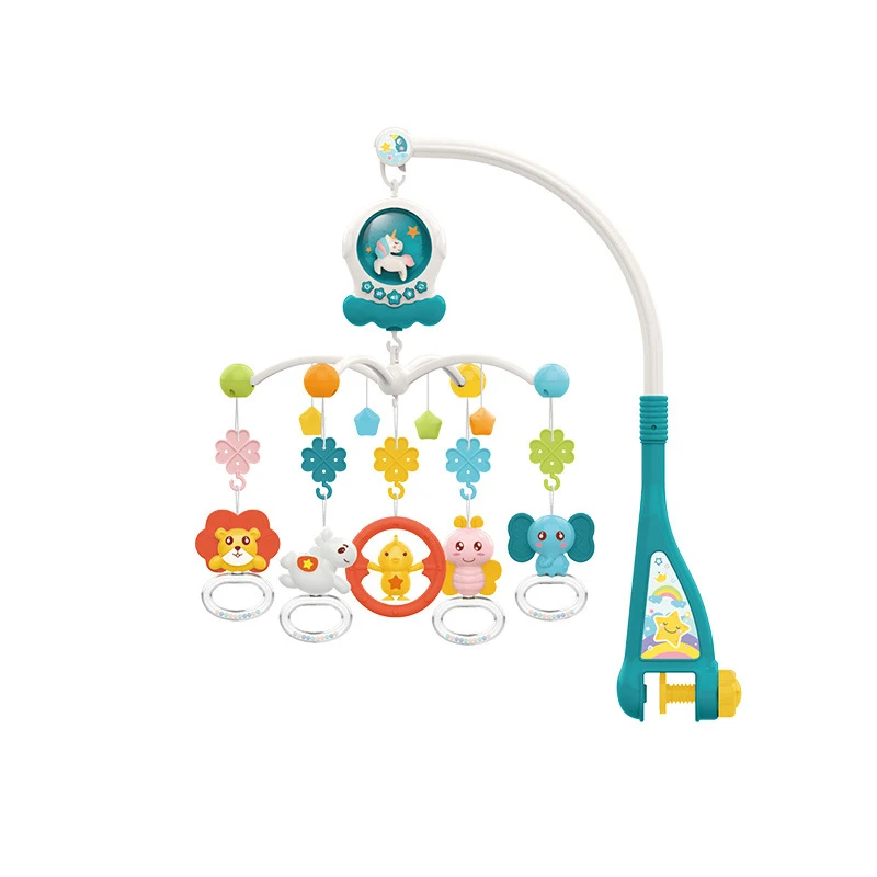 Hot selling baby bed bell toy newborn music rotating comfort bedside bell bed mobile toy