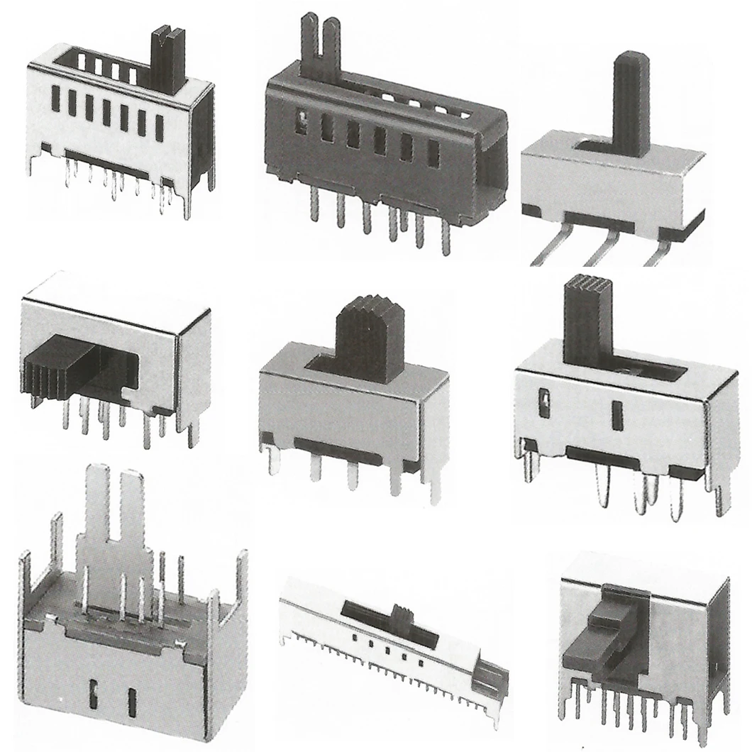 Индивидуальный ВКЛ-ВЫКЛ mini spdt 3-контактный переключатель слайдов pcb прерыватель ВКЛ-ВЫКЛ мини слайд переключатель