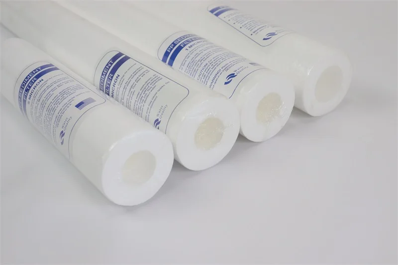 10 20 Inch PP Filter Cartridge 0.1 0.2 0.5 1 5 Micron purified water Melt Blown Cotton Sediment FILTER