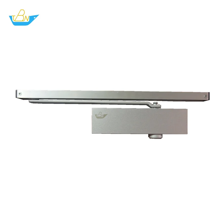 
Adjustable Power Optional Hold-open Left and Right Aluminum Alloy Hydraulic Slide Rail Exposed Door Closer 