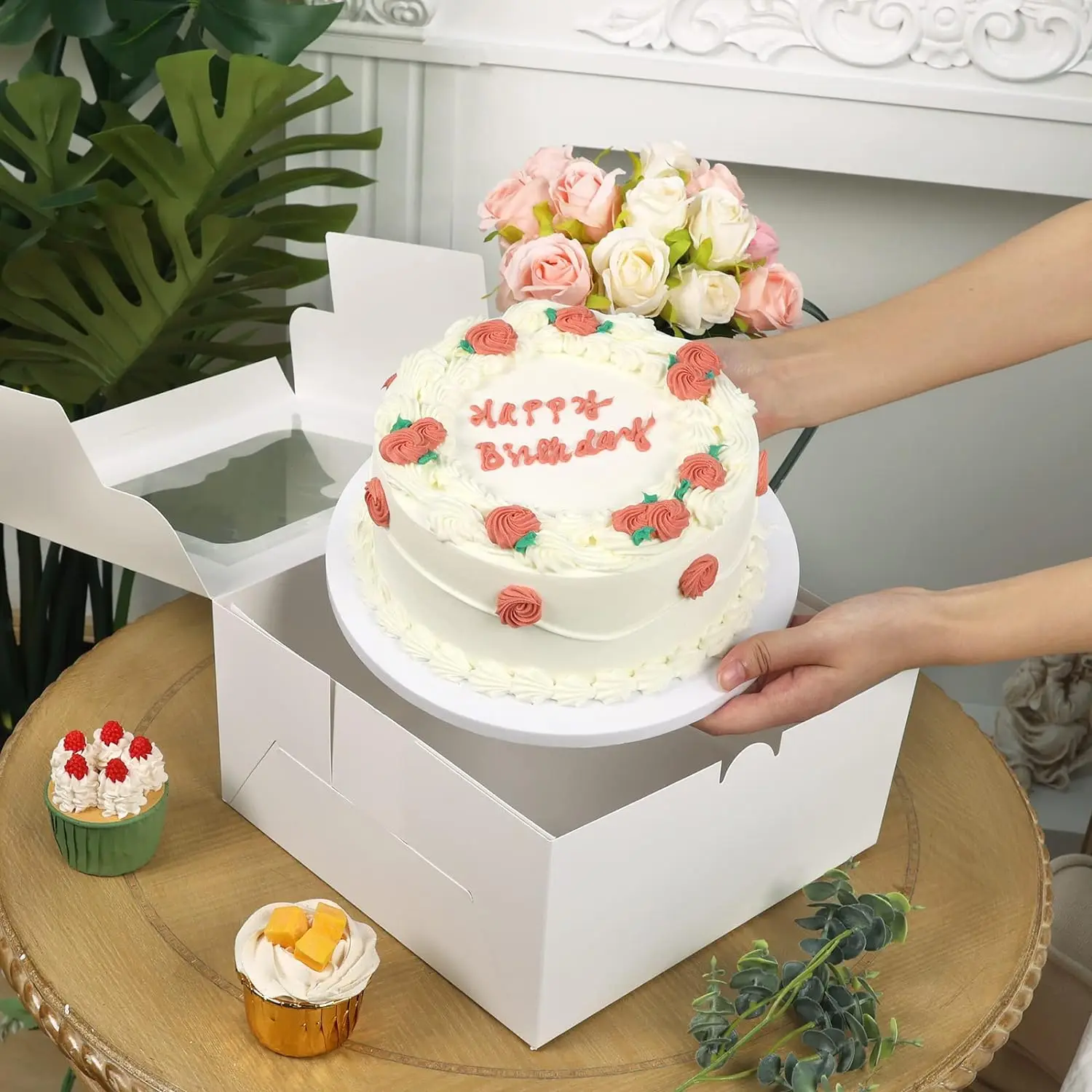 Favorable price Better quality custom pastry box cake packaging box cardboard loaf cake boxes