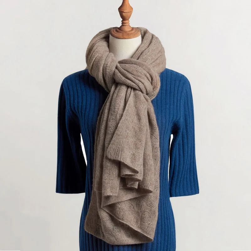 Cashmere Erdos Warp Knitting Scarf Women