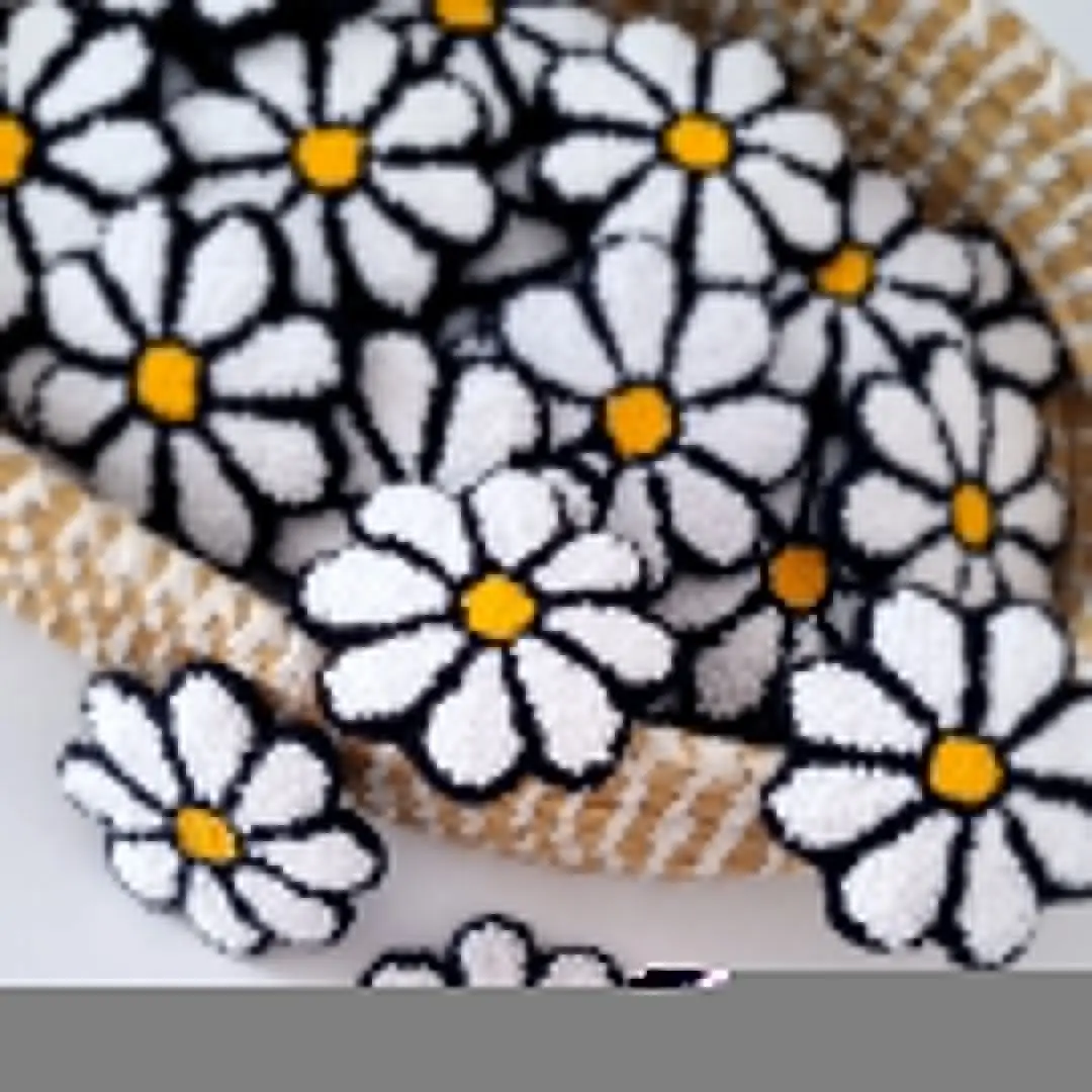 Wholesale Floral Iron On Punch Needle Patching Handmade Patches for Bag