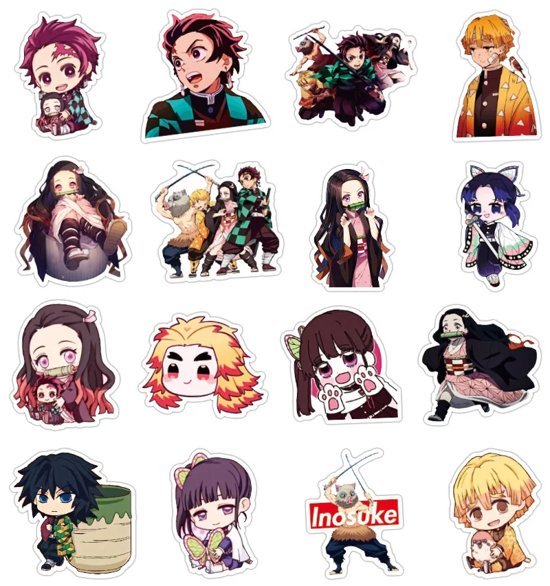 50 шт./компл. аниме демон убийца kimetsu без Yaiba камадо tanjirou Nezuko Agatsuma zenitsu наклейка Водонепроницаемая камера автомобиля стикер