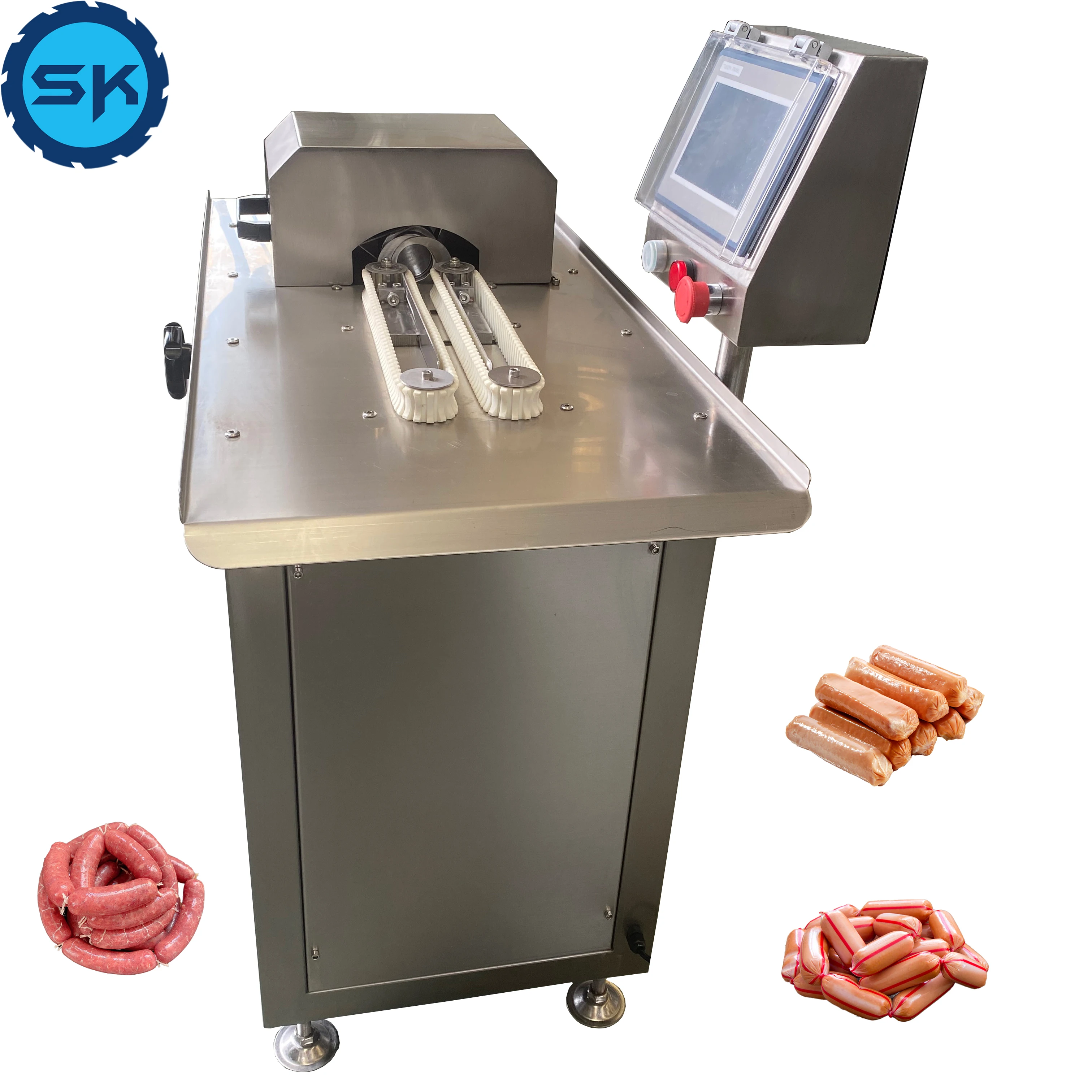 Industrial Chorizo Cervelas De Lyon Clipper Double Single Twist Clipping Sausage Tying Machine