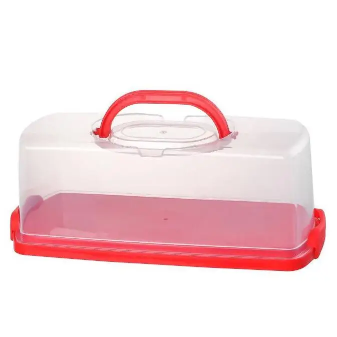 Modern Latest Custom-made Loaf Cake Container Bread Baguettes Box Portable Bread Box With Handle