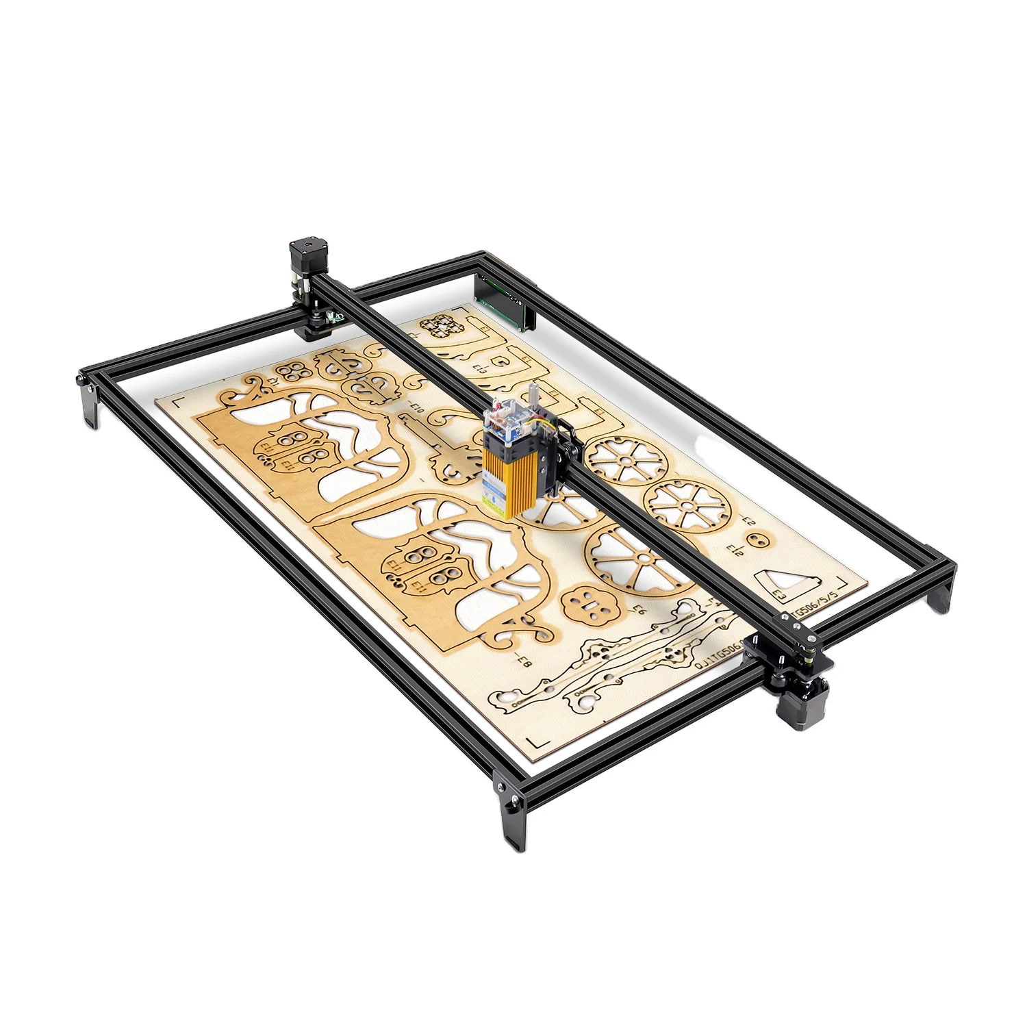 Станок для лазерной резки и гравировки машина с 32-битными материнская плата 81*46cmlarge рама лазерная гравировка машины принтер быстроходный деревообрабатывающий фрезерный станок лазерный