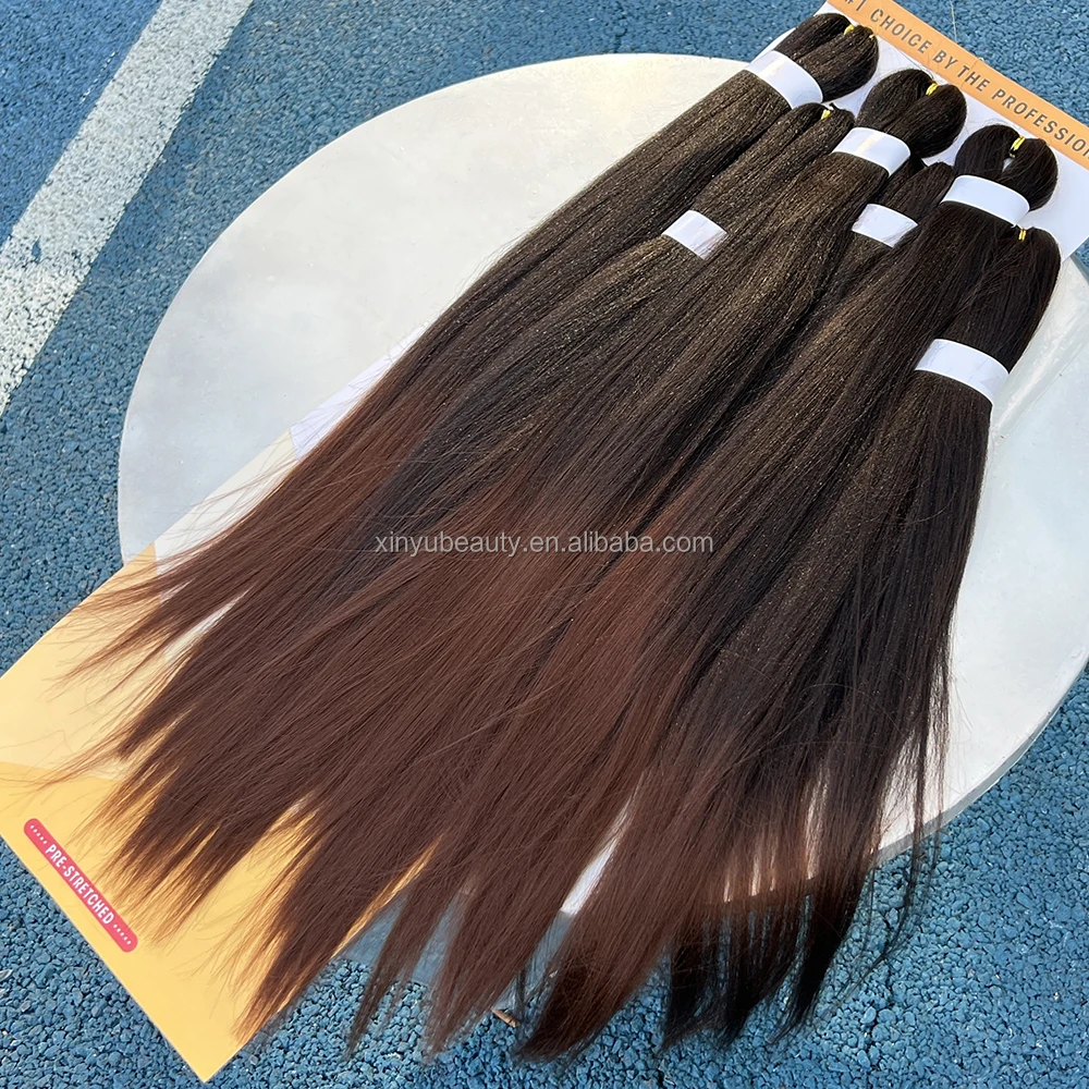 3x ghana braiding hair pre stretched x7 braiding hair synthetic extensions grey crochet braiding hair