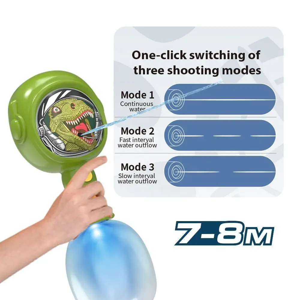 Summer outdoor shooting 450ml kids electric automatic watergun toy animal shape gun toys hand hammer water gun with blue light