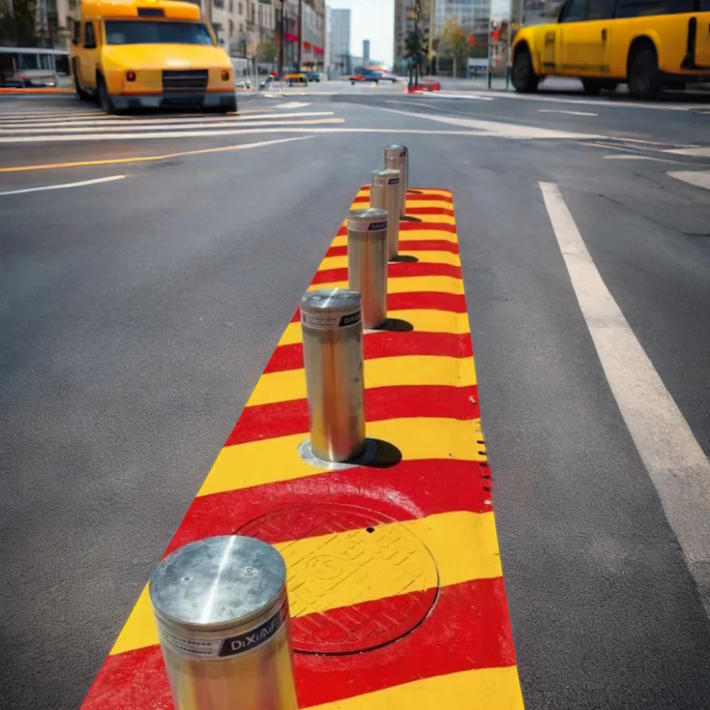 Автоматический подъем боллардов гидравлический контроль доступа транспортных средств электронная Барьерная система защиты дорожного движения барьер общественной безопасности