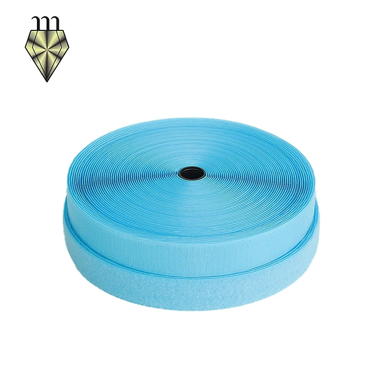 Лучшие продажи красочные крюк и петля полиэстер нейлон липкая задняя сильная липучка крепежная лента