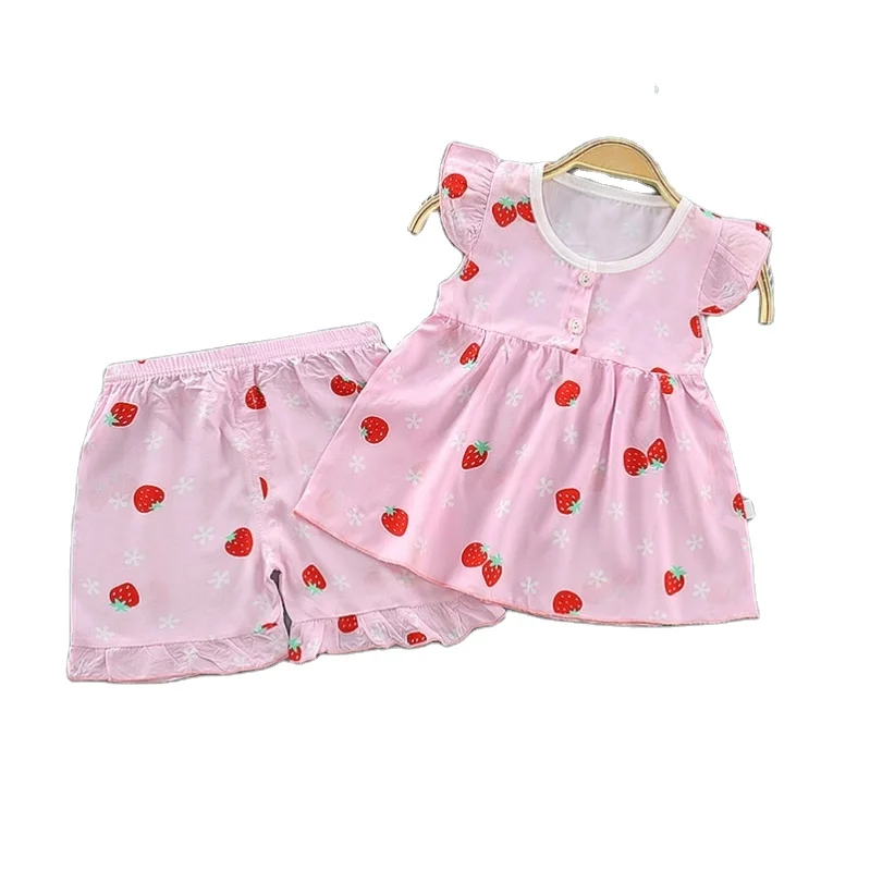 
cheap newborn baby clothing set children clothing two-piece Summer children clothes set baby skirt tutu 