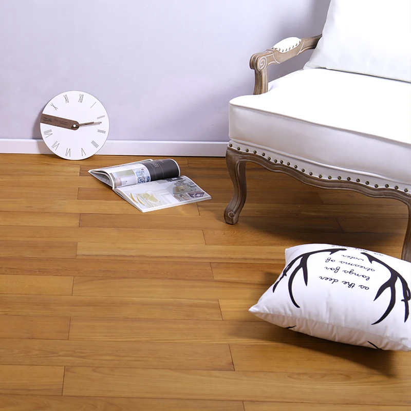 popular high quality Burma Teak Wax Oil solid wood flooring,in door Hardwood Flooring  For Indoor Residential