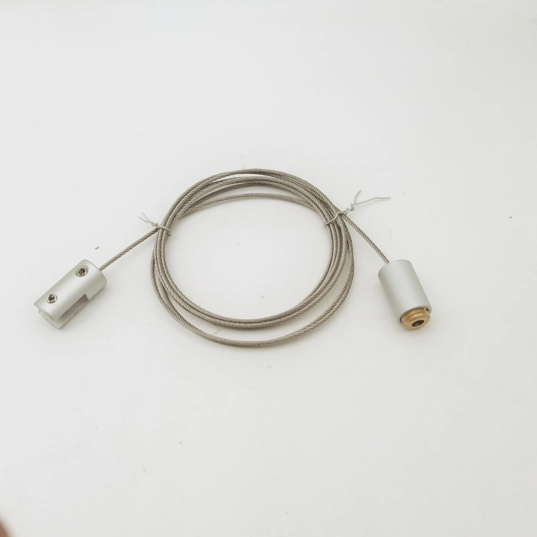 Factory Direct Cable Hanging Systems Kits for Art & Picture Signature Cable Systems Kits Aluminium Sign Clamp