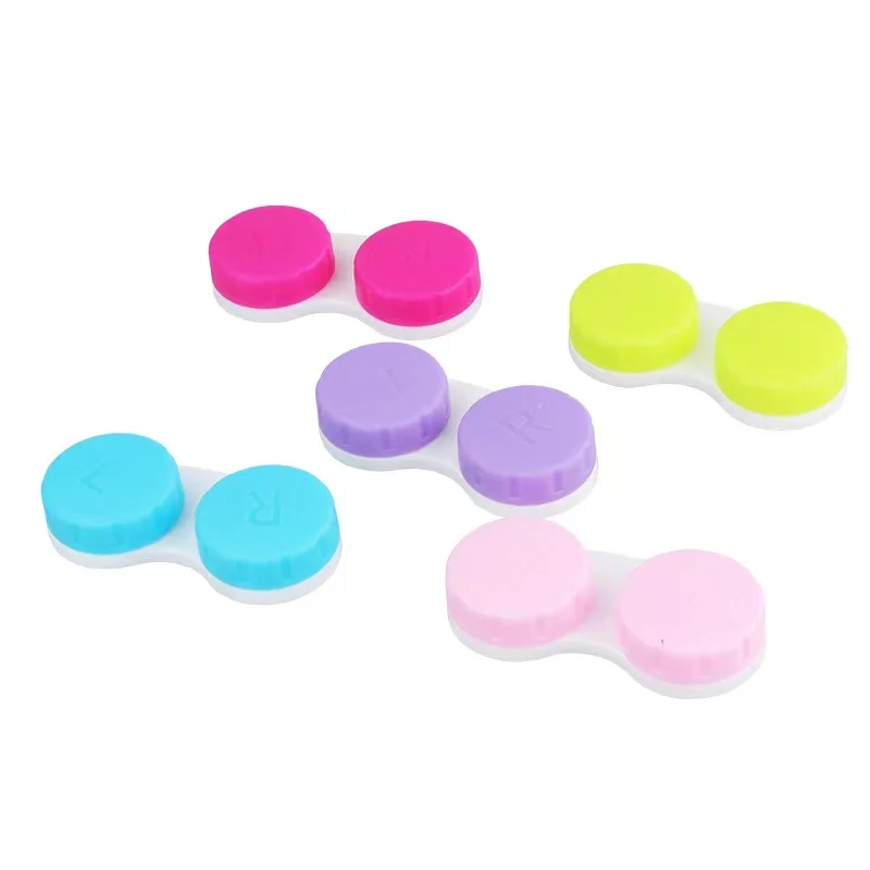 Wholesale Bulk Small Round Mini Color Custom Cheap Contact Lens Case