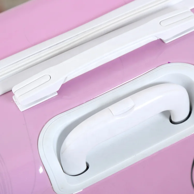 
Custom luggage fashion butterfly printing suitcase abs trolley luggage bag travel smart luggage 