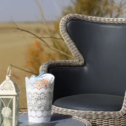 Italian style New design rattan wicker outdoor furniture Aluminum with powder coated lounge set garden sofa for villa and hotel