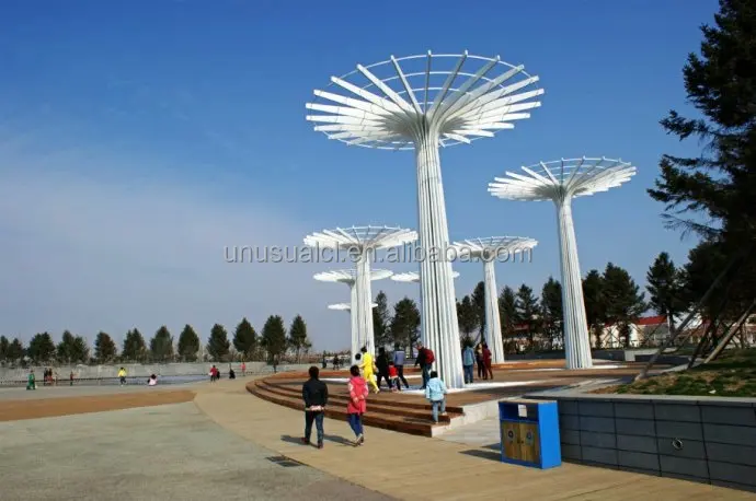 Creative umbrella lamp 3d led outdoor IP65 Newest design top quality motif mushroom light landscape  garden sculpture decoration