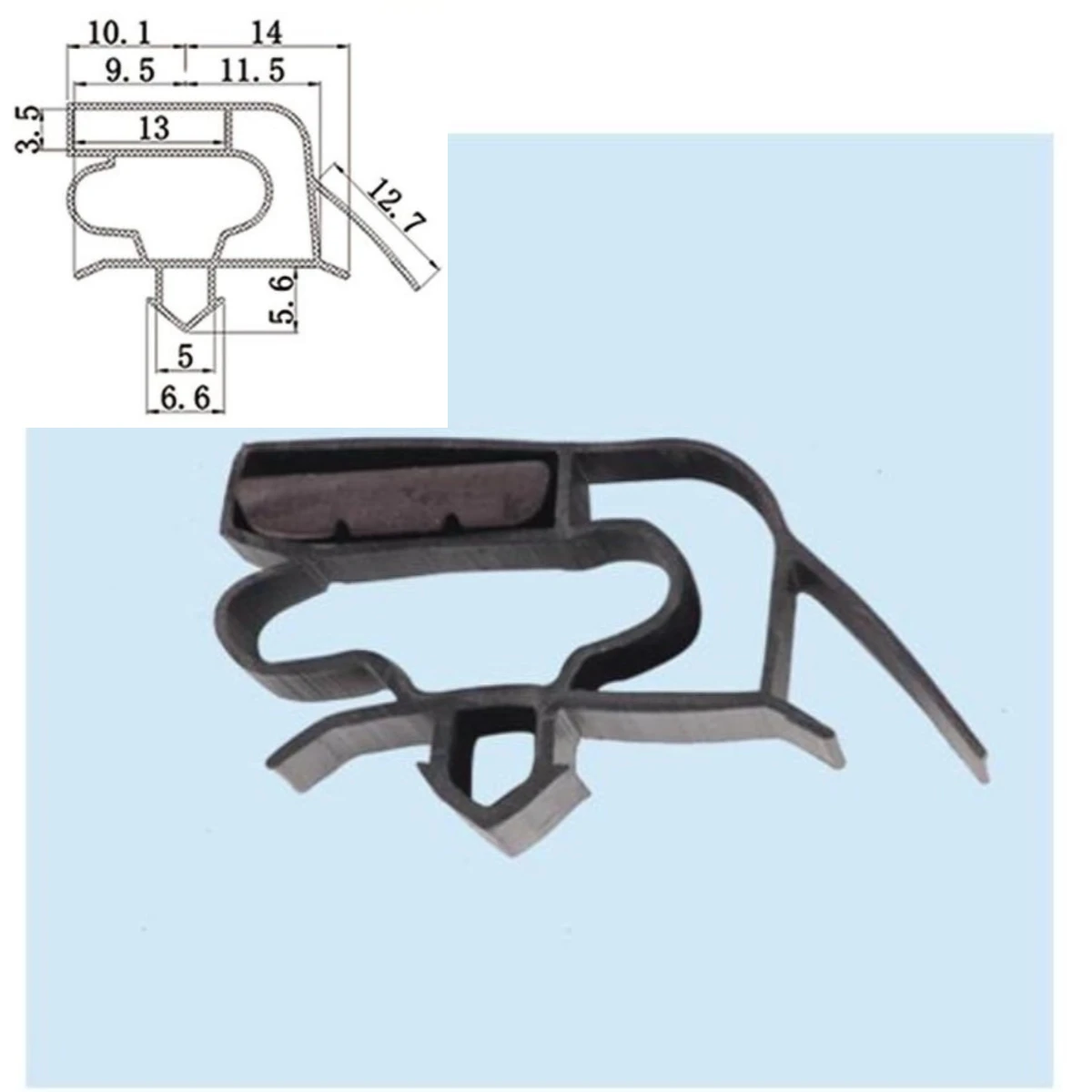Factory Manufacturer Commercial Household Domestic Soft Pvc Magnetic Strip Refrigerator/fridge Door Gasket /seal