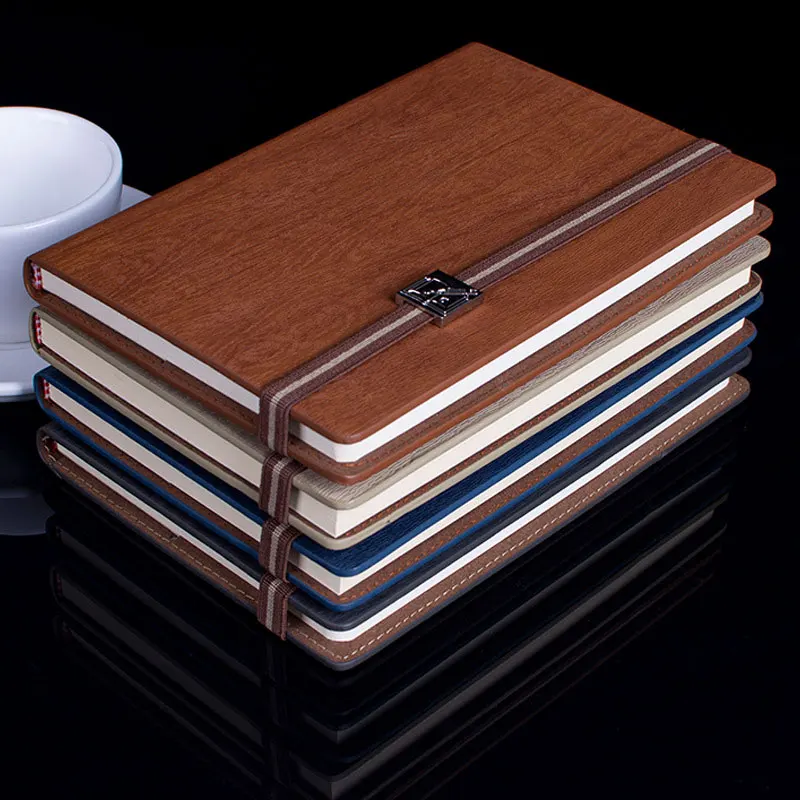 Custom Logo Pu Leather Business Gift Notebook and Pen Set