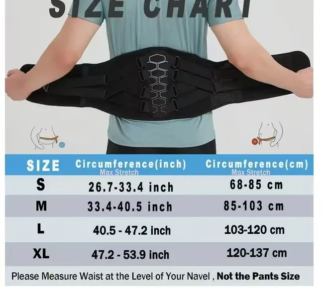 Back Support Belt Lower Back Pain Relief Lumbar Support Belt Back Braces