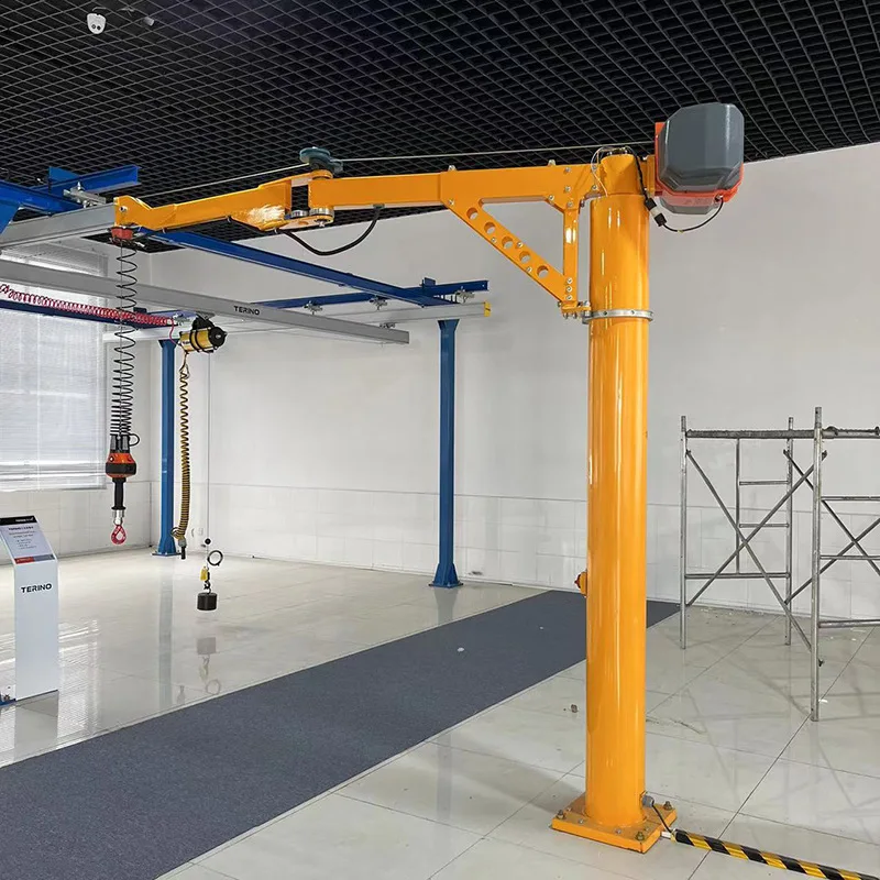 Mini Hand Operated Mobile Fold Arm Jib Crane Factory Price 3 Ton 5 Ton  360 Degree  Electric Cantilever Self Standing JIB Crane