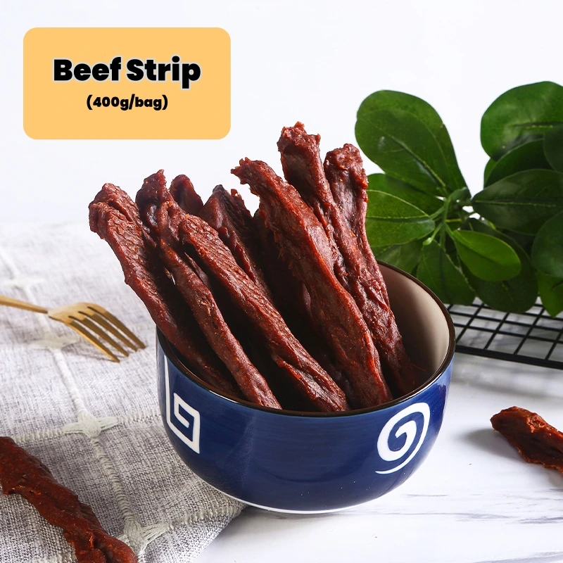 Factory Wholesale Dog Snacks 110g/bag 400g/bag Natural Chicken Dry Duck Slices Beef Strips OEM/ODM Pet Treats Food