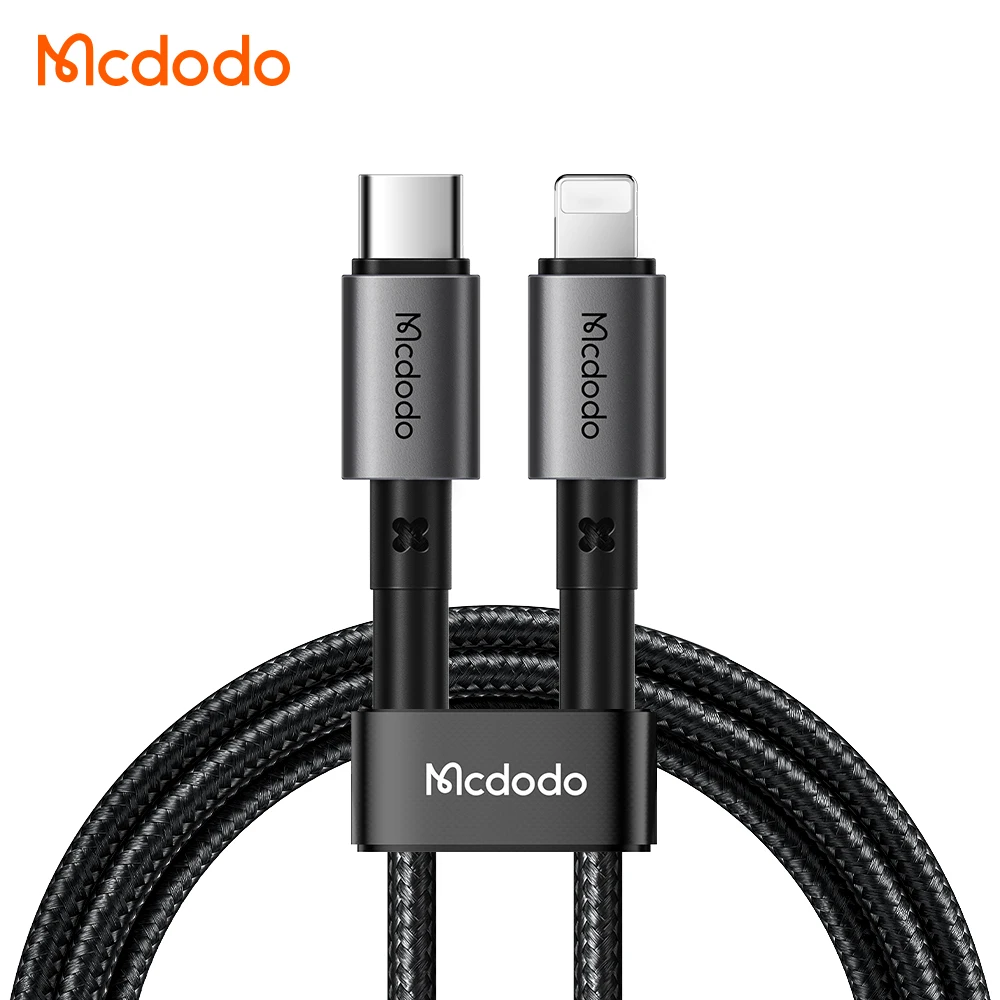 Высококачественный Usb C к Lightning Кабель Mcdodo 20 Вт алюминиевый сплав нейлон 1 2 м 8 3A Быстрая зарядка Type кабель для