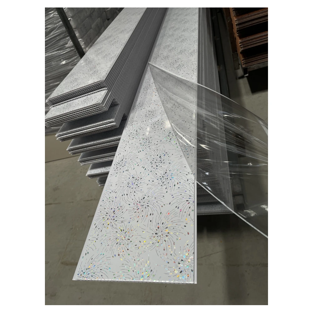Cheap PVC Roof Sheet Hot Stamping Design False Ceiling Tile