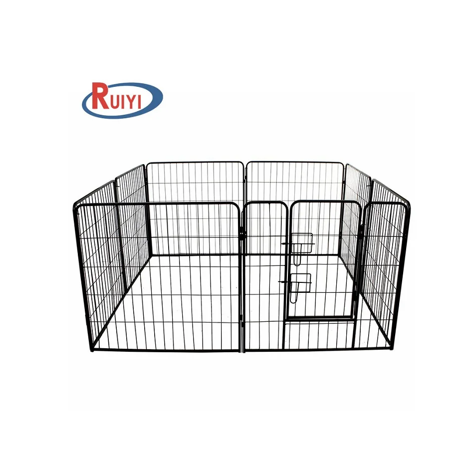 Portable Indoor Outdoor Pet Dog Play Exercise Metal Steel Mesh Fence Playpen Cage